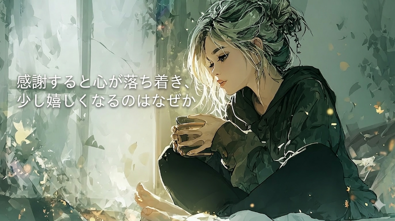 感謝すると心が落ち着き、少し嬉しくなるのはなぜか